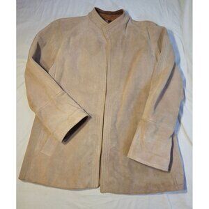 Vintage OPERA Suede Leather Jacket Blazer, Size 11/12
